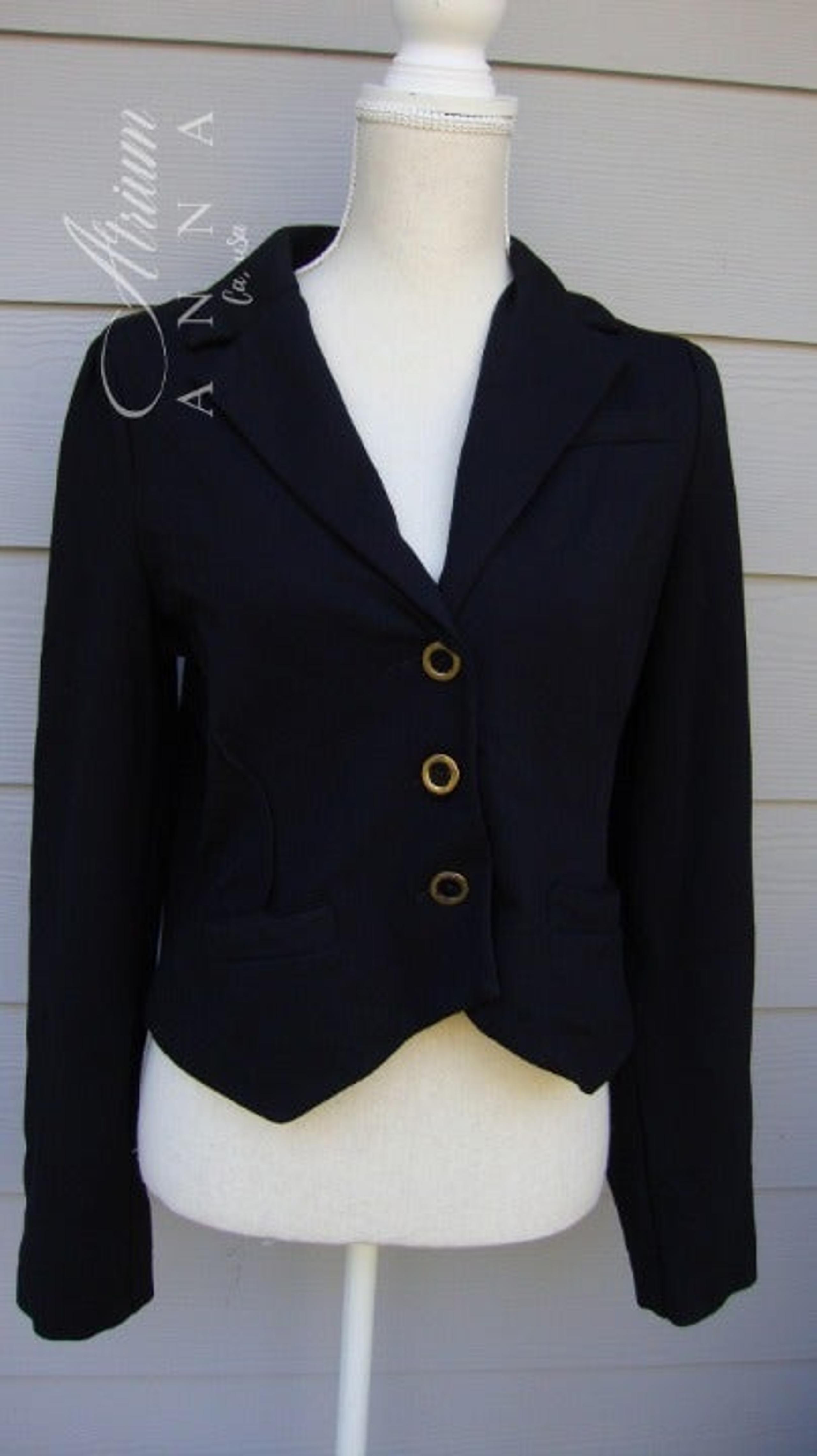 Marc Jacobs Black Rayon Blend Blazer