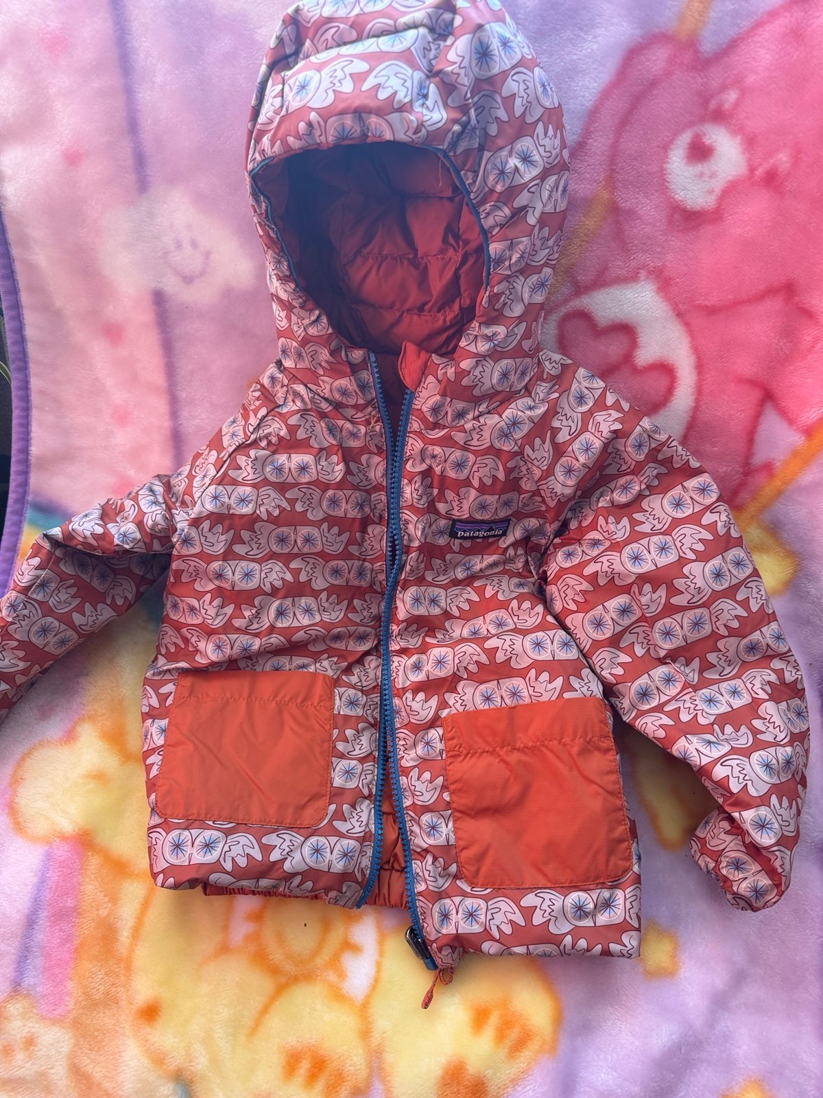 Kids Patagonia toddler jacket size 2t 3t see measurements like new no flaws cute