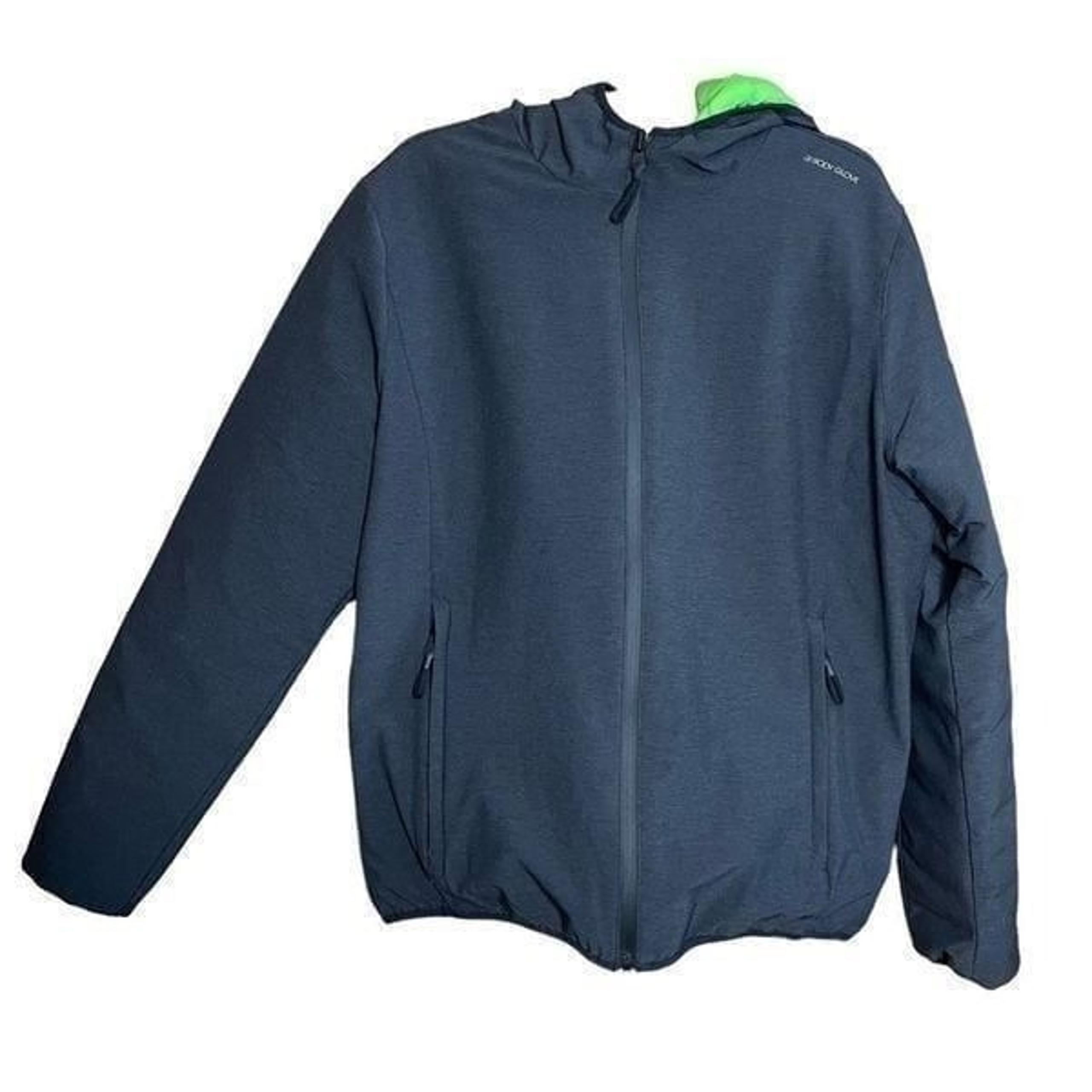 Body Glove Reversible Primaloft Jacket Mens Puffer Full Zip Insulated Blue Green
