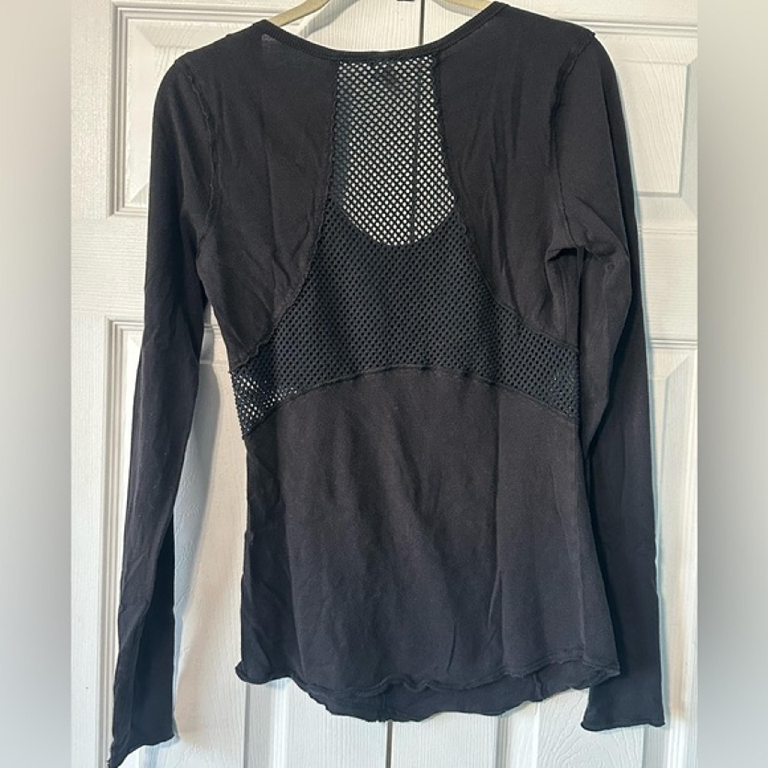 We The Free - Free People Black Long Sleeve Top