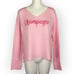 NEW S/M Wooden Ships CHAMPAGNE Sweater Pink Lightweight VNeck FREE SHIPPING