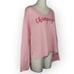NEW S/M Wooden Ships CHAMPAGNE Sweater Pink Lightweight VNeck FREE SHIPPING
