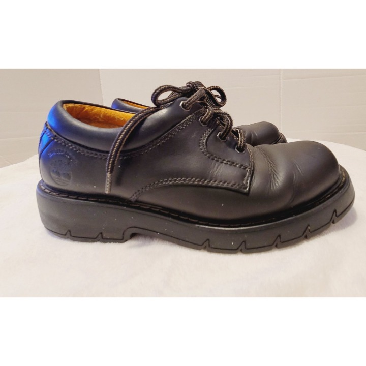 TIMBERLAND Oxford Mens Black Nubuck Leather Lace Up Shoe 9.5M Waterproof