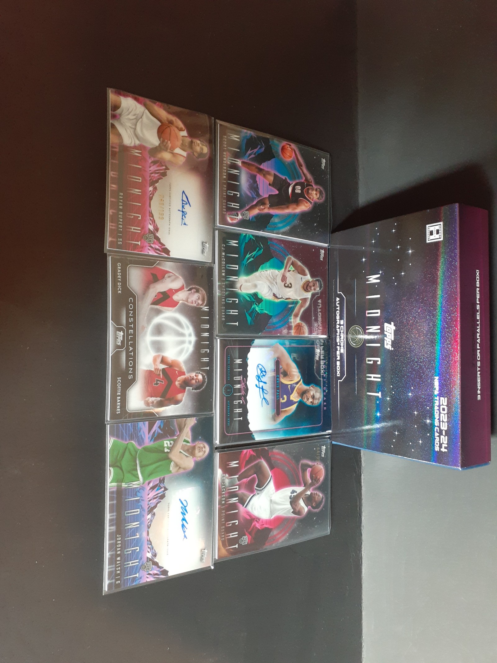 2023-24 Topps Midnight Basketball Card Lot Of 7