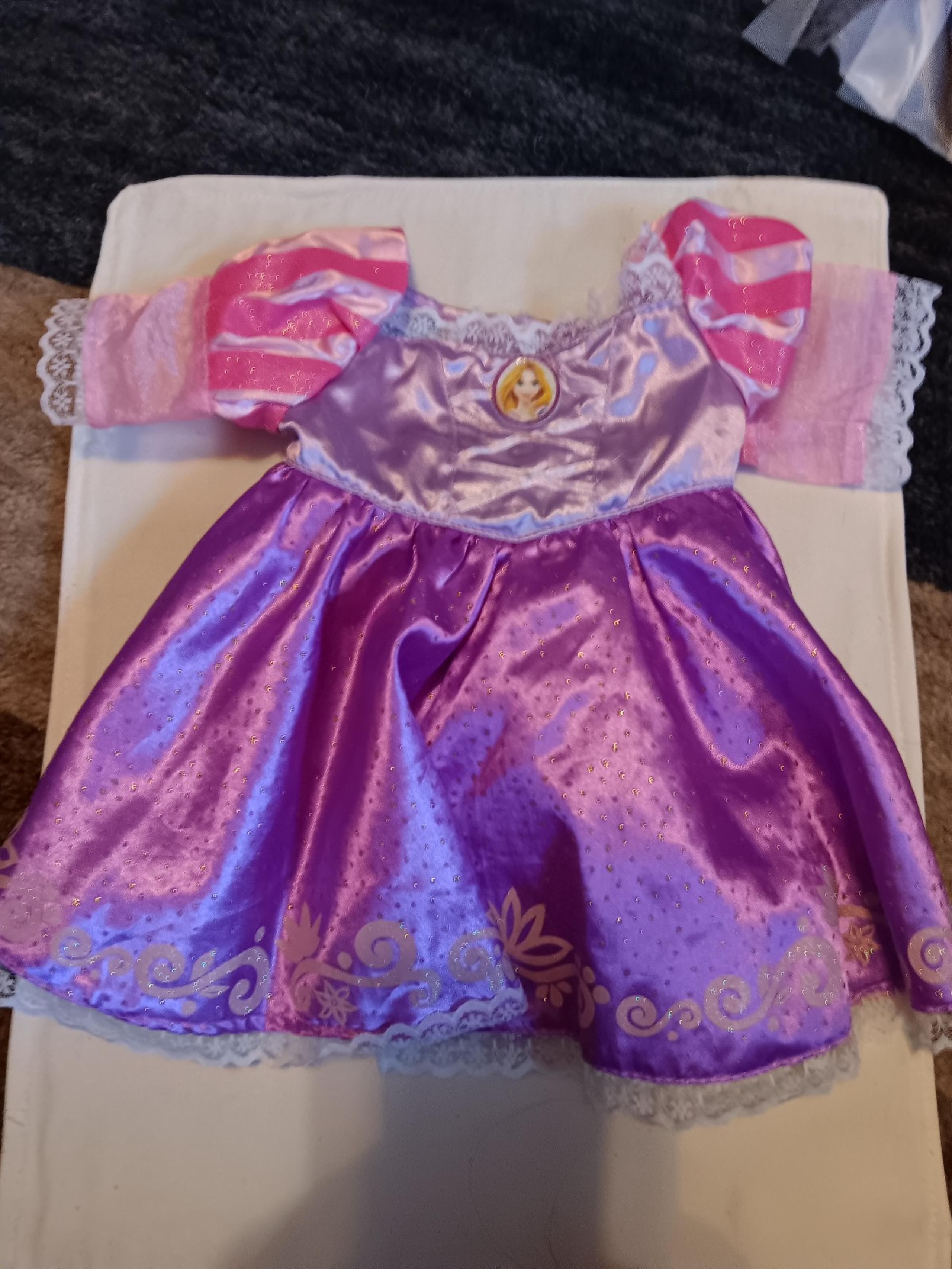 Build A Bear Clothes Disney Princess Rapunzel Tangled Purple Gown Dress Outfit