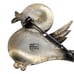 Sterling Silver Song Bird Brooch Mexico Purple Eye 12g Pin Vintage Taxco Jewelry