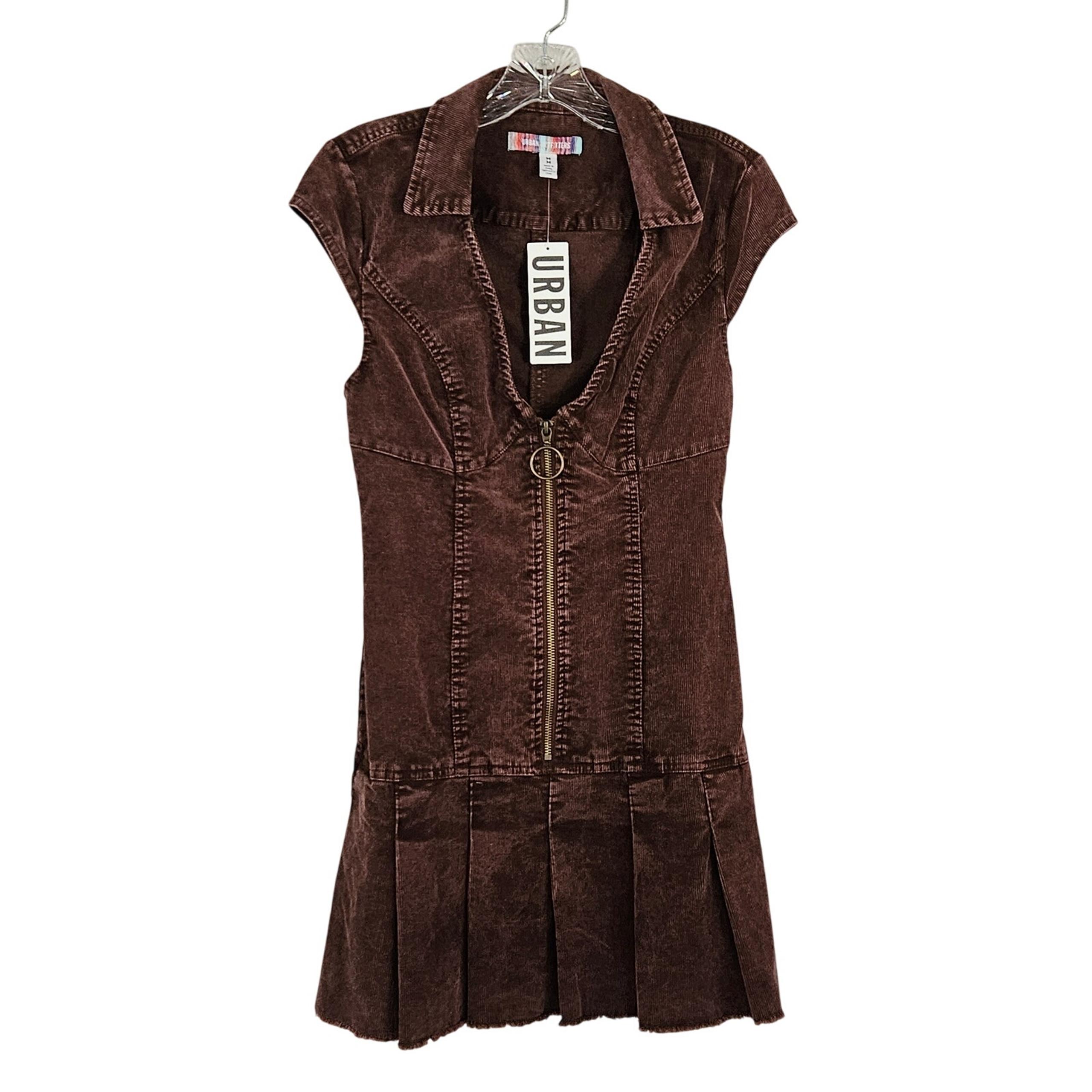 UO Urban Outfitters Brown Jazzy Corduroy Minidress Sz M NWT