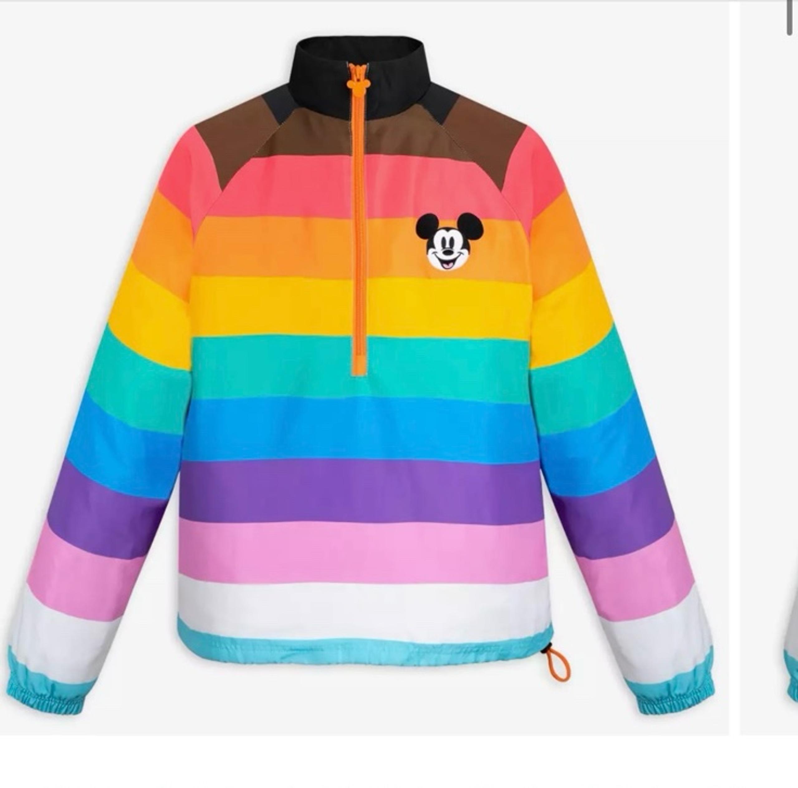 Disney Pride Mickey Mouse 3/4 Zip Pullover Jacket –  Medium