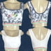 Lucky Brand +2X Tie-Dye-White Removable Pads Rainbow Striped Comfort Bras-2-Pk