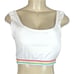 Lucky Brand +2X Tie-Dye-White Removable Pads Rainbow Striped Comfort Bras-2-Pk