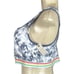 Lucky Brand +2X Tie-Dye-White Removable Pads Rainbow Striped Comfort Bras-2-Pk