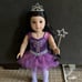 American girl doll with sugar plum fairy outfit set