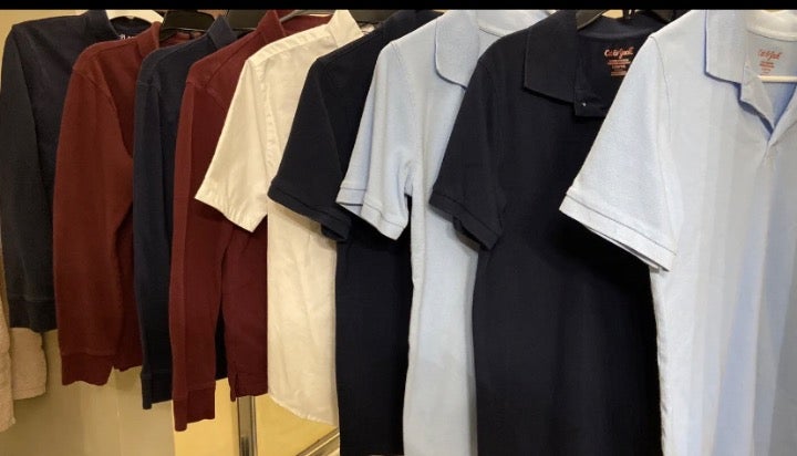 Boys School Shirts 4 - Long Sleeves Size XL/TG-14, 5 - L 12/14 short