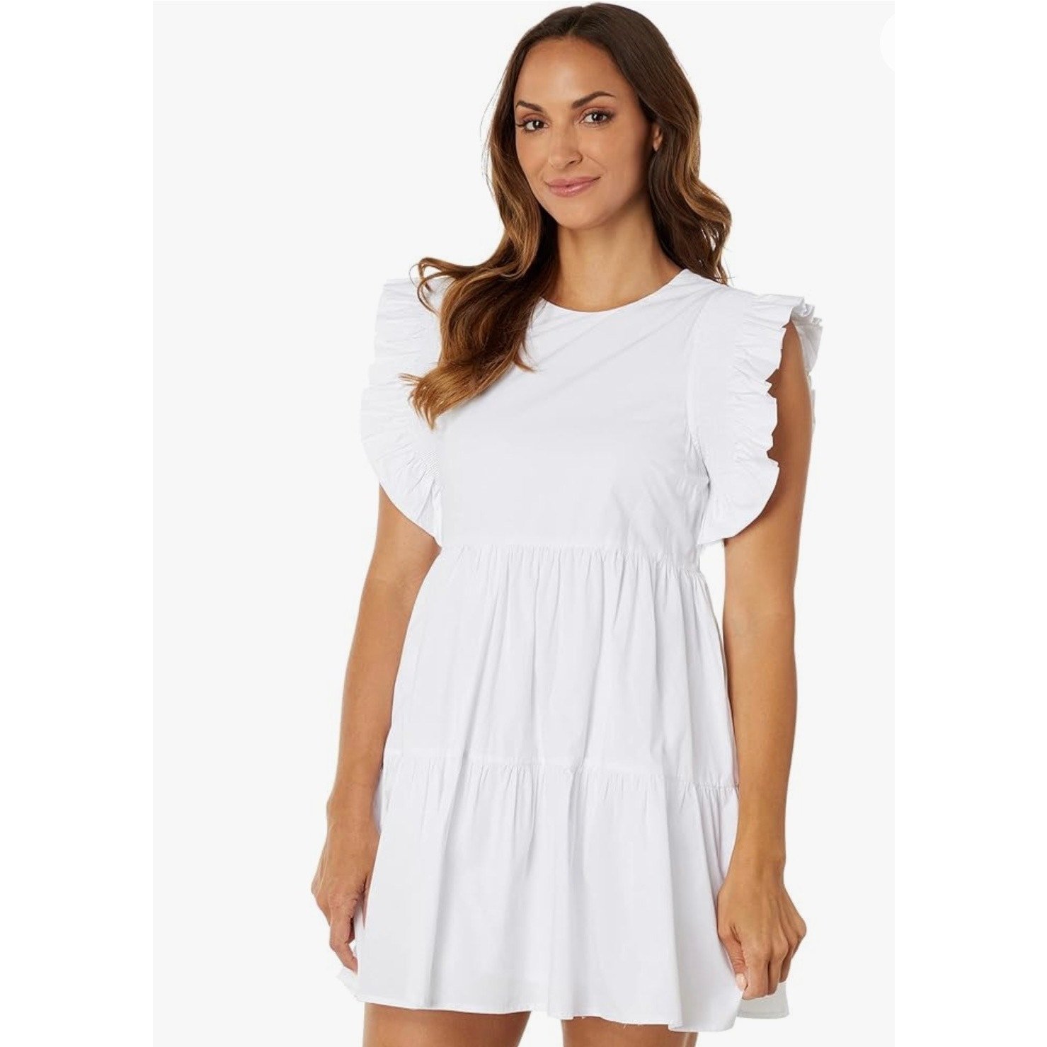 English Factory Ruffled Babydoll Mini Dress, Size Small