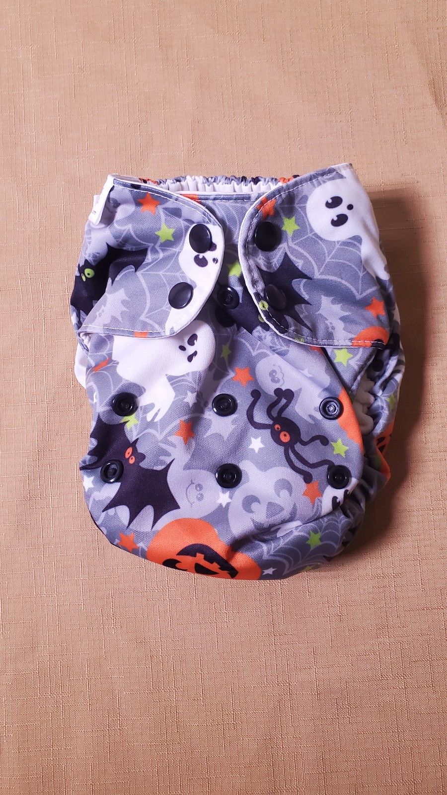 Blueberry organic simplex halloween all in one cloth diaper, prepped only EUC