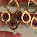 Banana Republic Sterling Silver Vermeil Amethyst Gemstone Chandelier Earrings