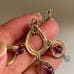 Banana Republic Sterling Silver Vermeil Amethyst Gemstone Chandelier Earrings