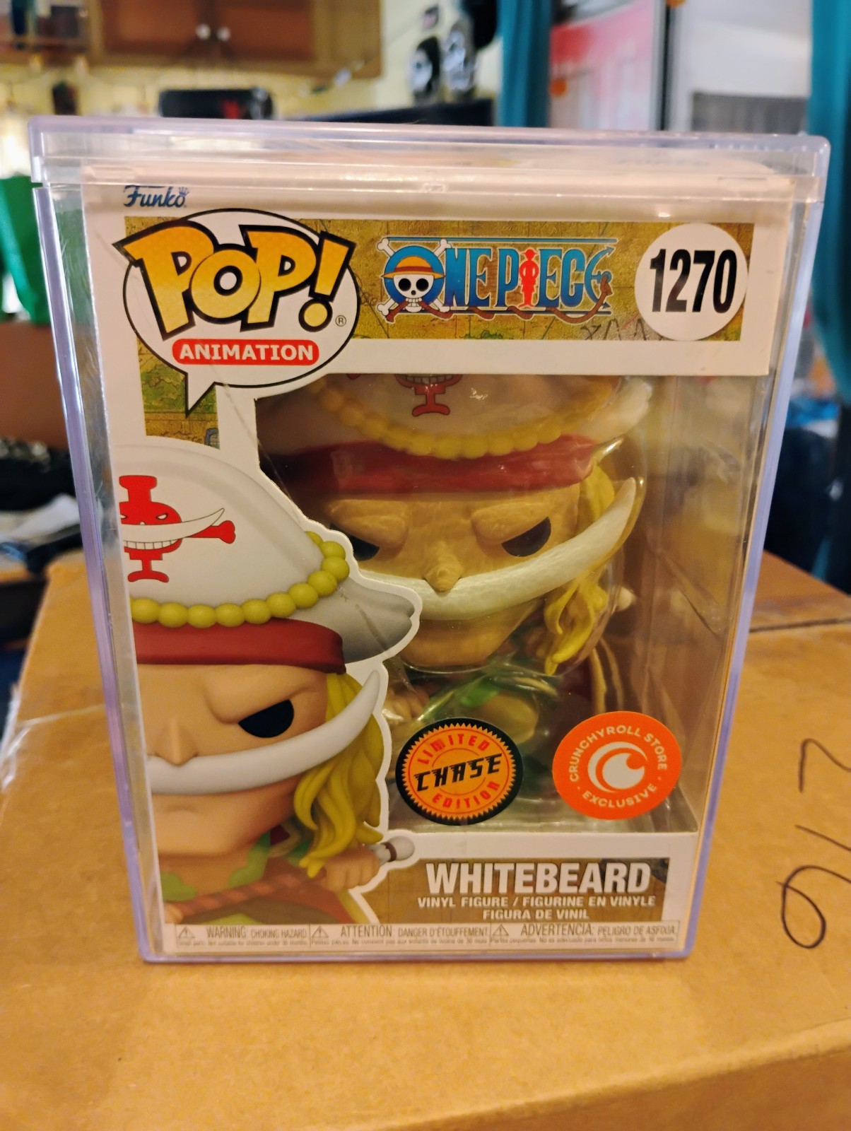 One Piece Whitebeard *CHASE* W/ Crunchyroll store sticker!!