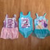 Princess Toddler Bathing Suit BUNDLE 3/4T (3)
