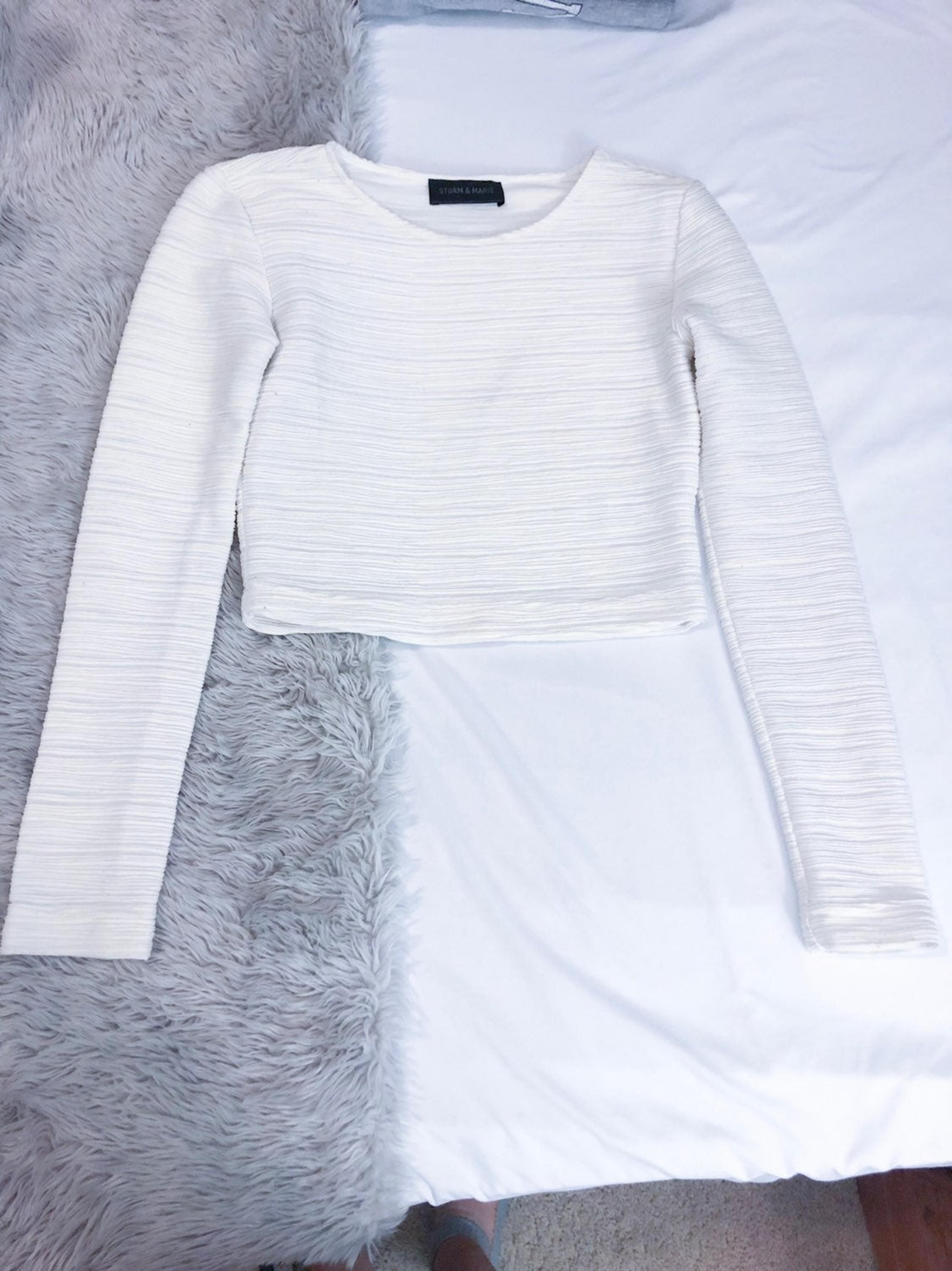 Storm And Marie Textured Crop Top