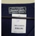 Scots Glen Women's S Vneck Henley Sweater Royal Blue 100% Cashmere Button Wrist