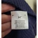 Scots Glen Women's S Vneck Henley Sweater Royal Blue 100% Cashmere Button Wrist