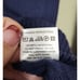 Scots Glen Women's S Vneck Henley Sweater Royal Blue 100% Cashmere Button Wrist