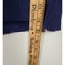 Scots Glen Women's S Vneck Henley Sweater Royal Blue 100% Cashmere Button Wrist