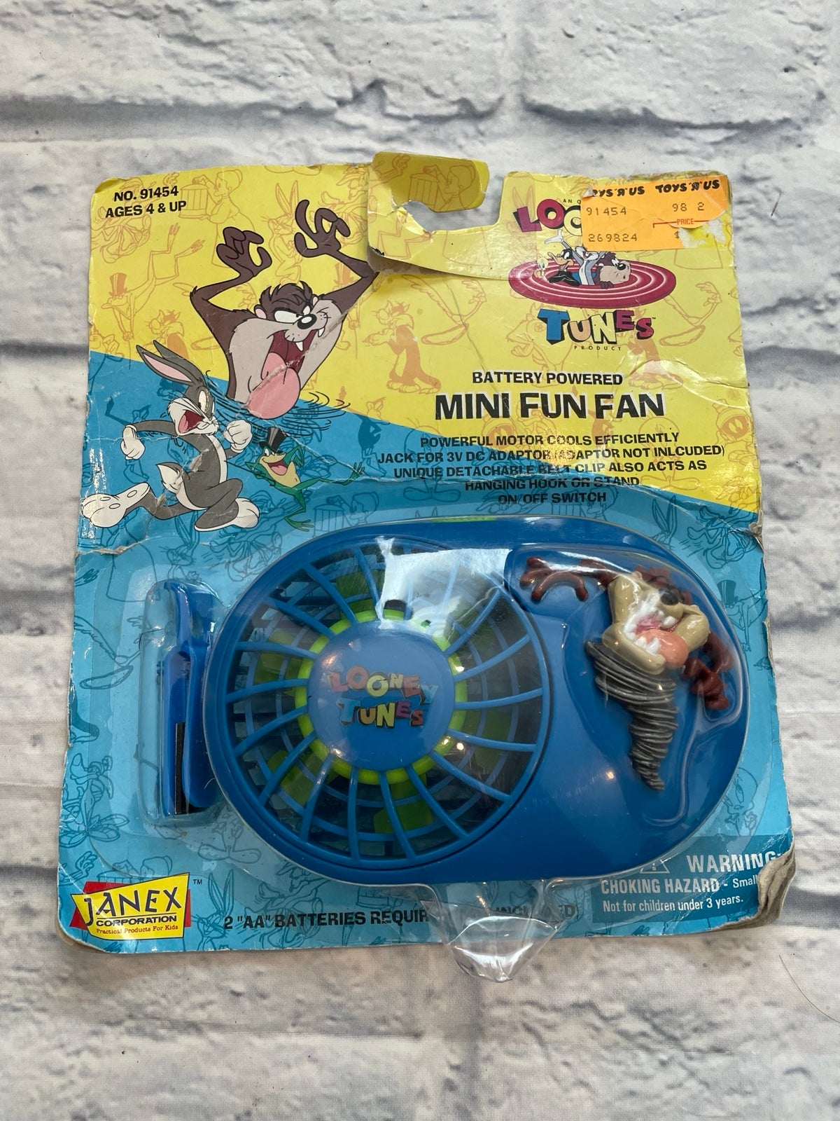 Vintage looney tunes toys r us mini fun fan Taz