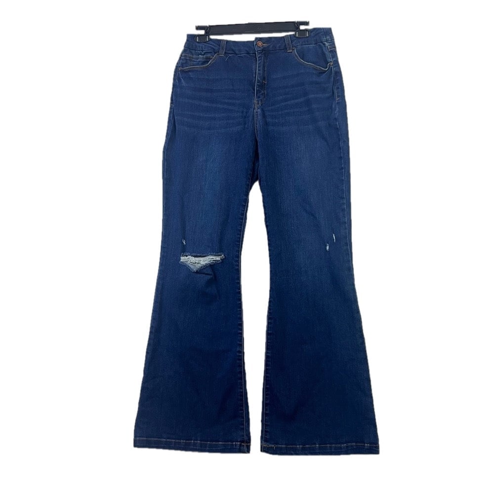 Sincerely Jules Flare Leg Jeans Sz 13/31 Dark Wash High Rise Blue Women’s