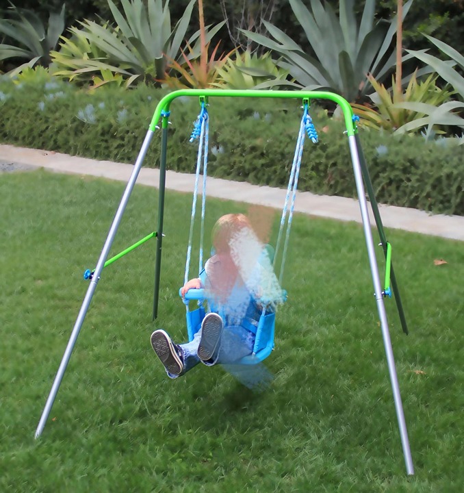 Indoor/Outdoor First Toddler Swing, Foldable