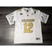 Travis Hunter #12 2024 Colorado Buffaloes Big 12 WHITE Game Jersey Small