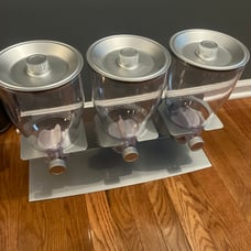 Triple Canister Honey Can Do Cereal/Food/Dry Goods/Candy/Nuts/Oats