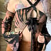 ChromaLace Reverse Tie-Dye Top with Sleeves Handmade
