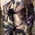 ChromaLace Reverse Tie-Dye Top with Sleeves Handmade