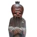 Hand Carved Wooden Japanese Chinese Asian Old Man Figure Wood Carving Statue 12