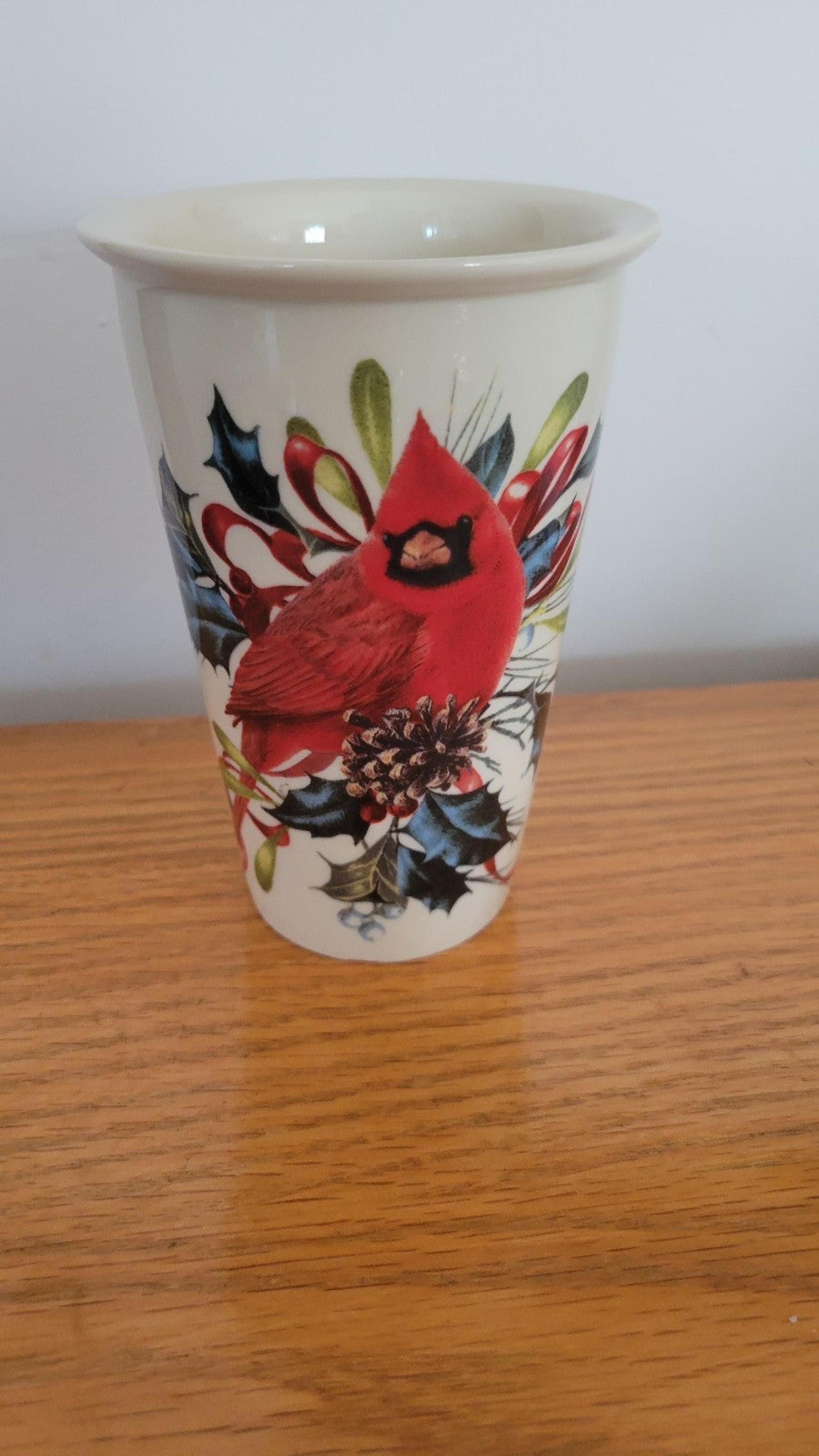 Lenox winter greetings ceramic travel mug