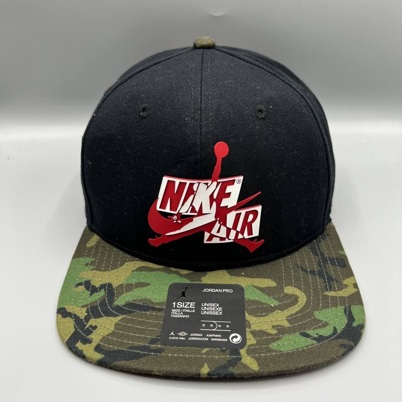 Air Jordan Hat Men Black Camouflage Jumpman Nike Snap Back Cap