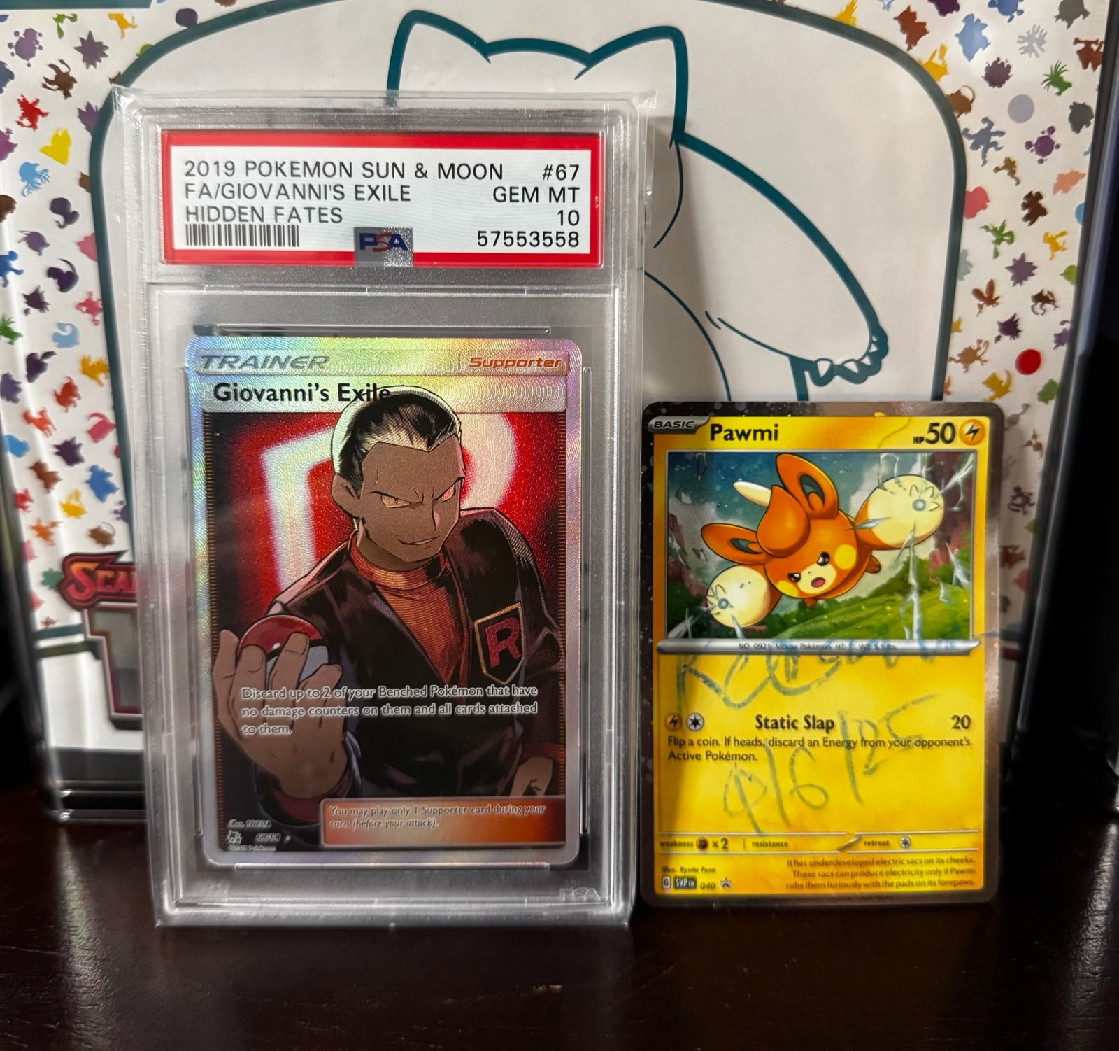 GIOVANNI'S EXILE 67/68 | PSA 10 | Hidden Fates SR Graded Pokémon Card