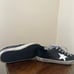 Golden Goose Black Leather Sneakers with Silver Laces