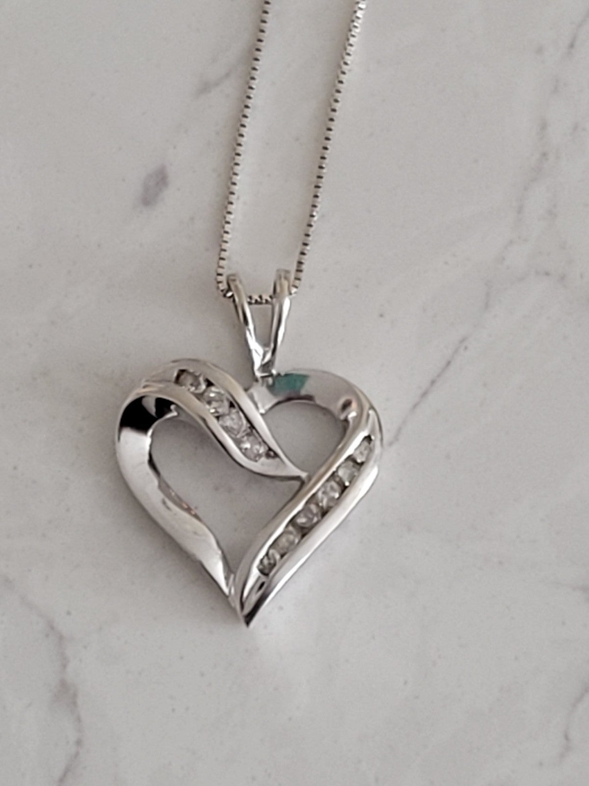 White sale Gold and Diamond Necklace