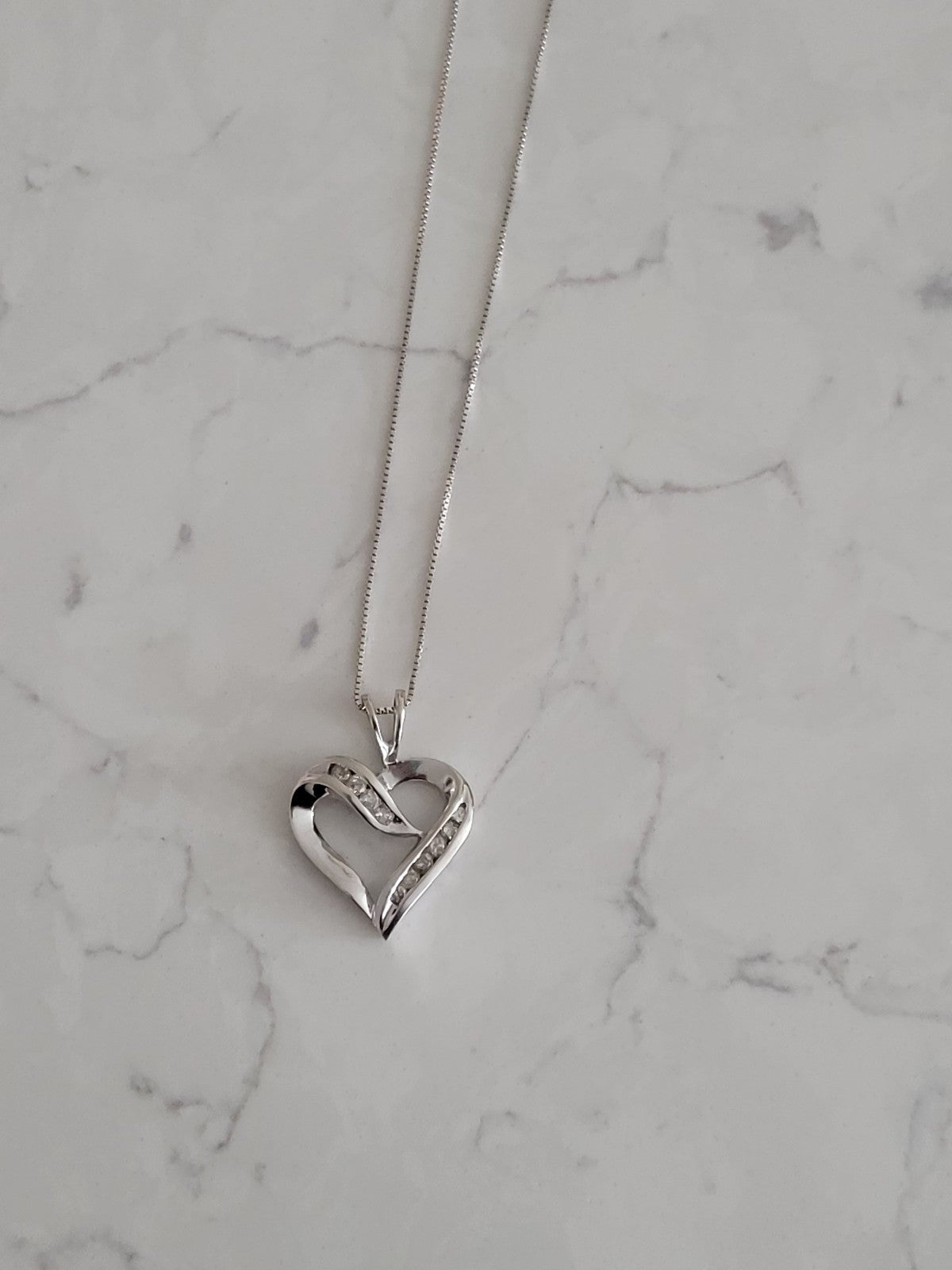 White sale Gold and Diamond Necklace
