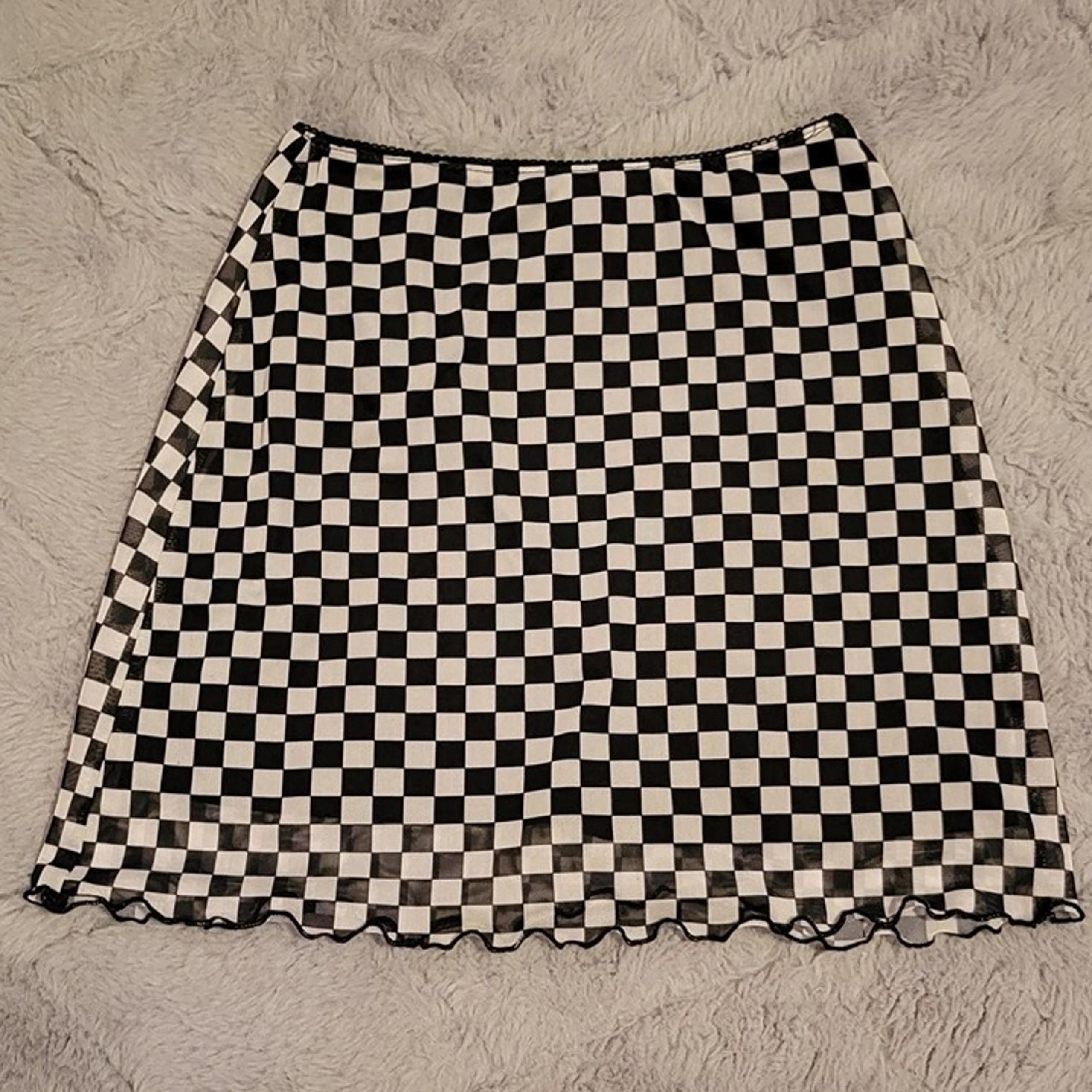 Checkered Skirt