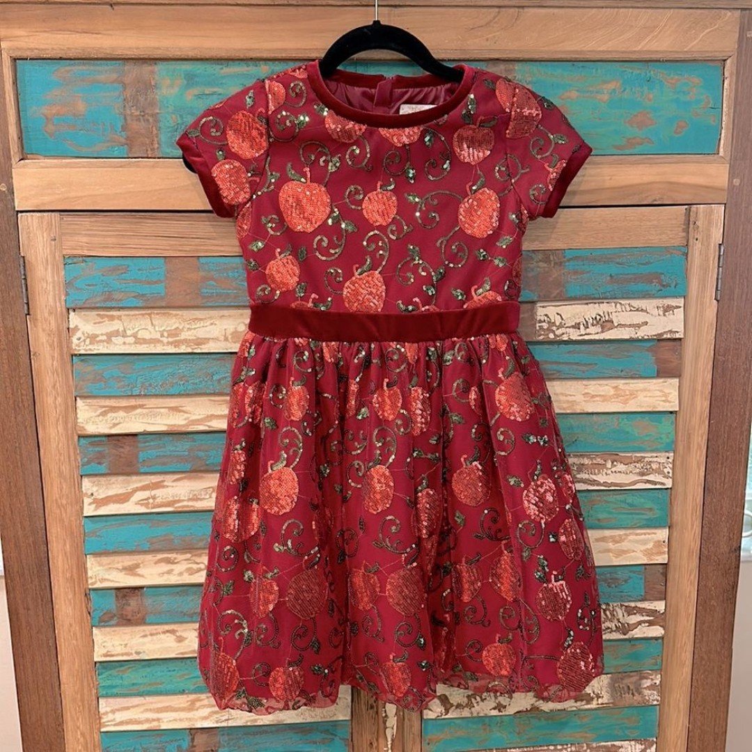 Snow White Sequin Dress 7/8 Perfect for the fall holidays