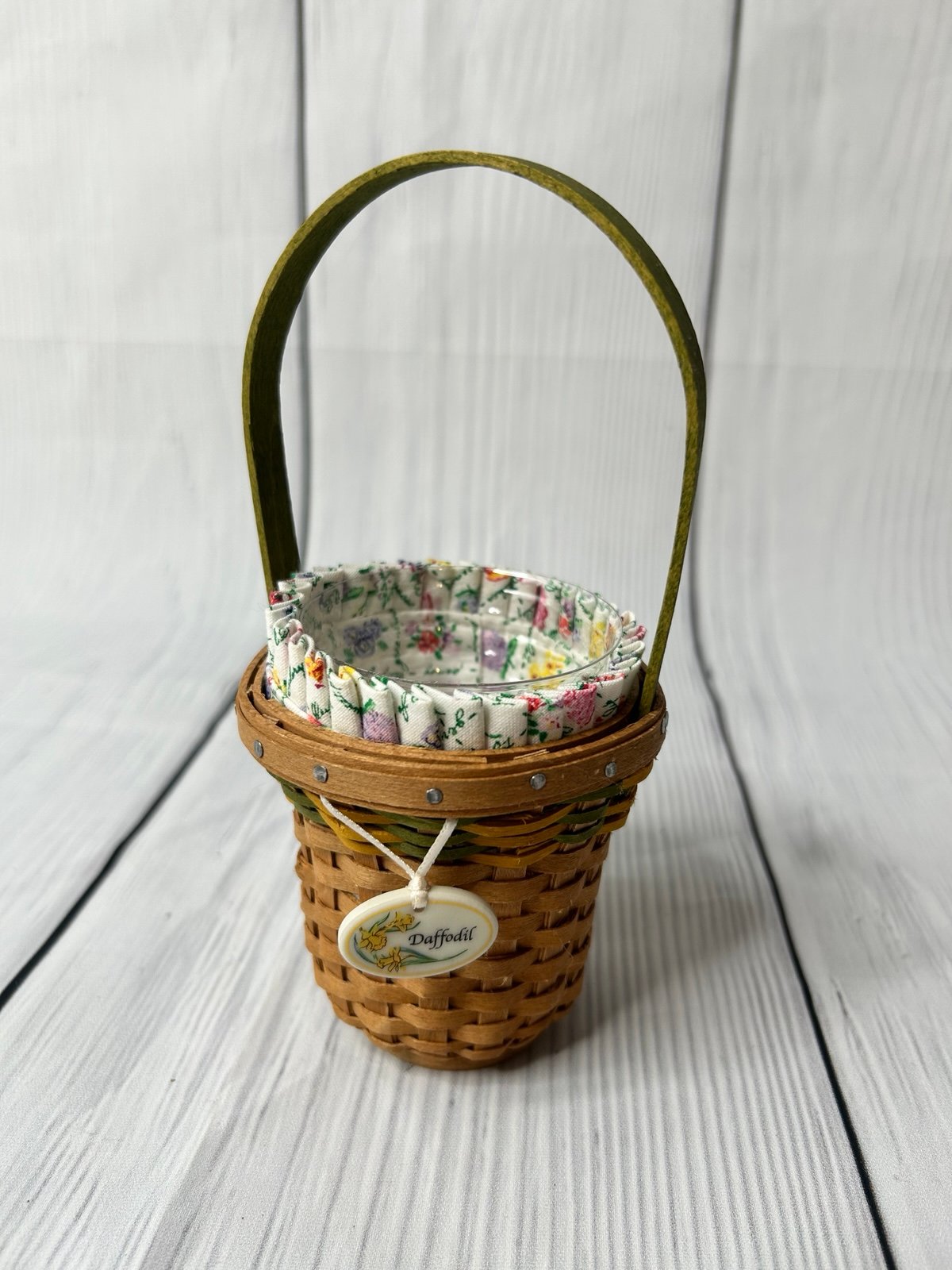 New Longaberger Collector’s Club Mini Daffodil Basket set