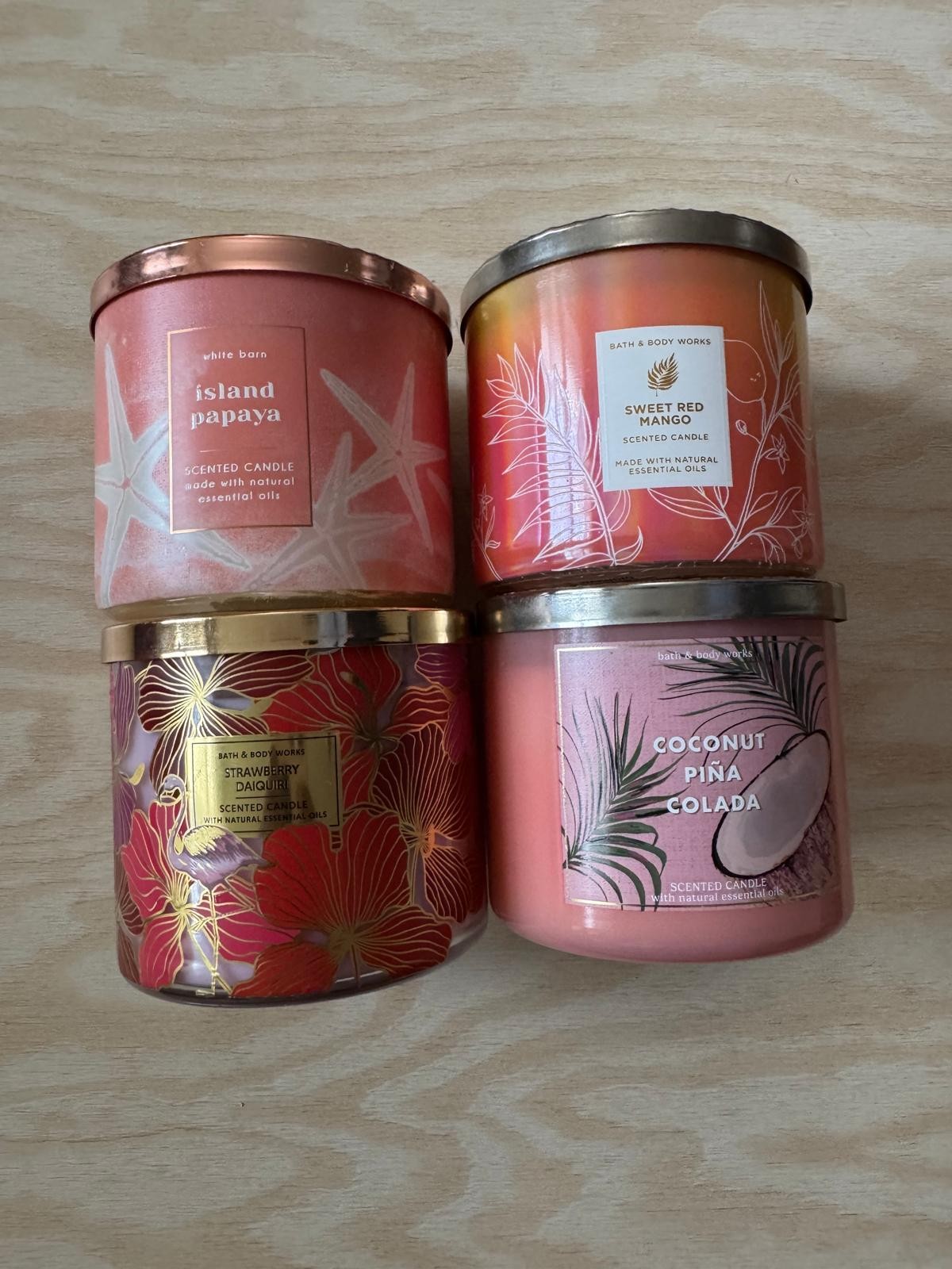 Bath & Body Works Candles: Summer Bundle