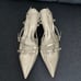 SCHUTZ silver kitten heels 7.5 like new