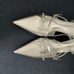 SCHUTZ silver kitten heels 7.5 like new
