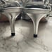 SCHUTZ silver kitten heels 7.5 like new