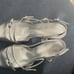 SCHUTZ silver kitten heels 7.5 like new